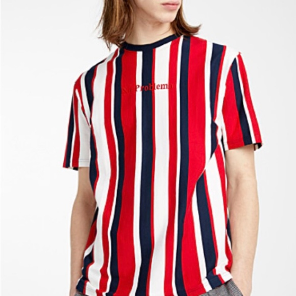 DJAB Vertical stripe boxy T-shirt